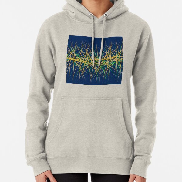 Spiny Golden Glow Green Pullover Hoodie