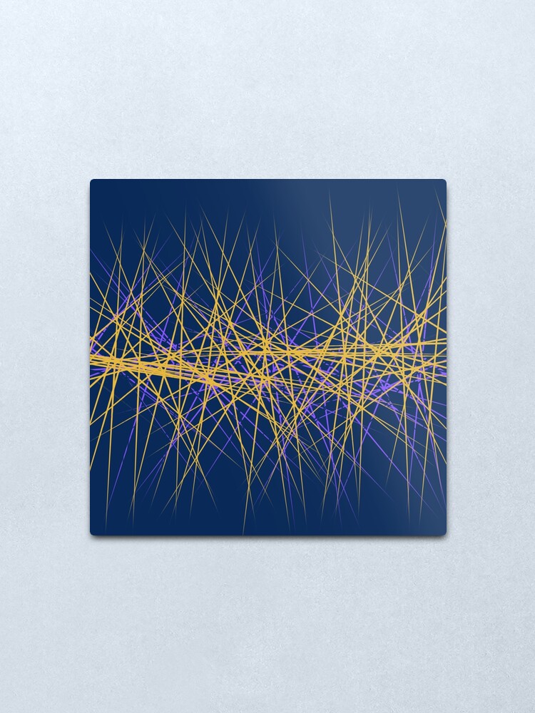 Alternate view of Spiny Golden Glow Purple Metal Print