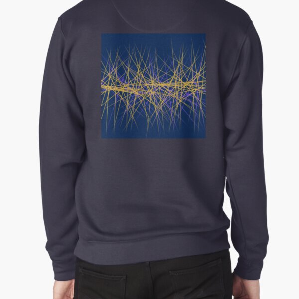 Spiny Golden Glow Purple Pullover Sweatshirt