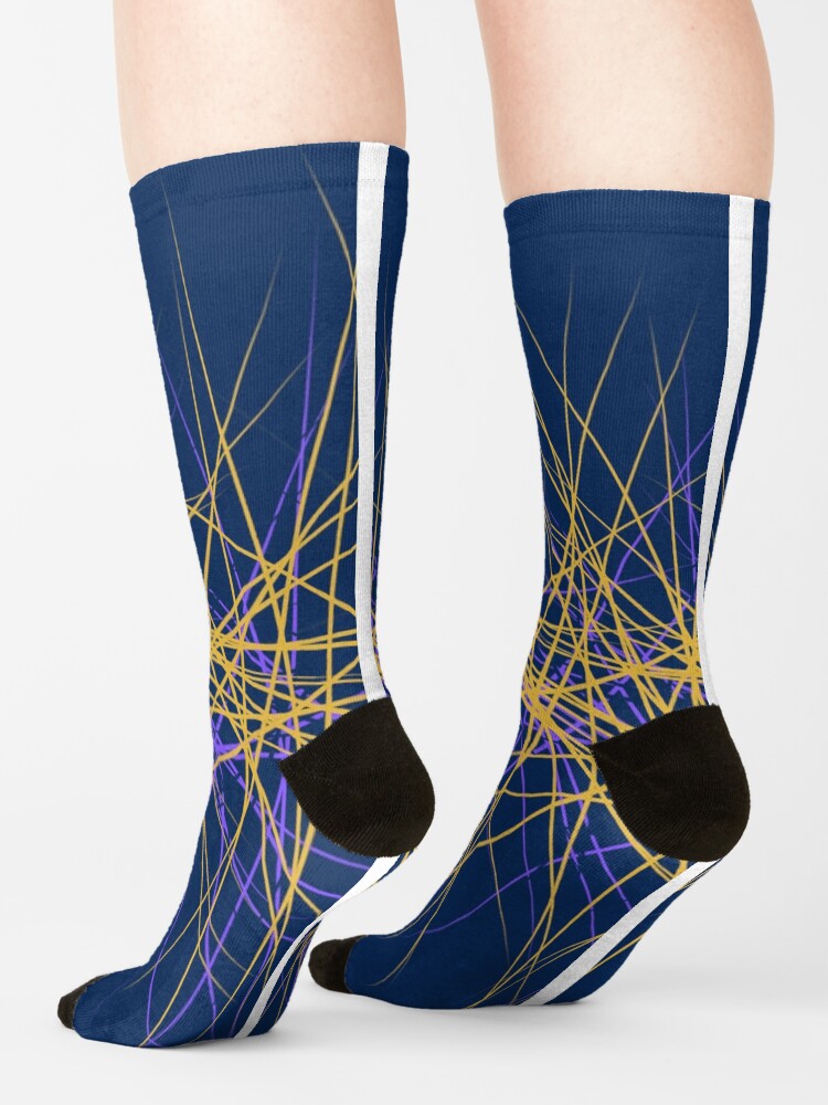 Alternate view of Spiny Golden Glow Purple Socks