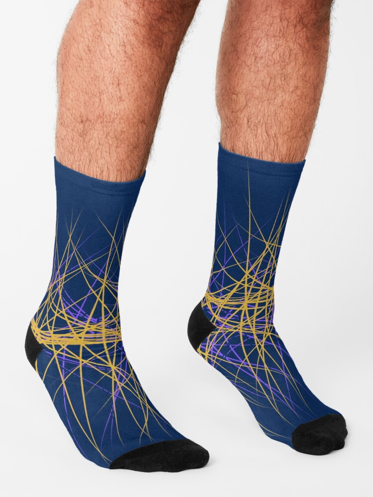 Alternate view of Spiny Golden Glow Purple Socks