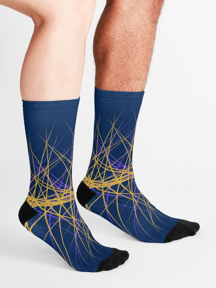 Alternate view of Spiny Golden Glow Purple Socks