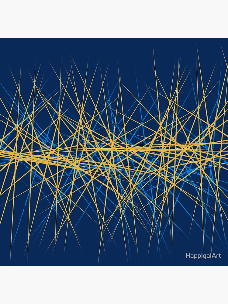 Spiny Golden Glow Blue by HappigalArt
