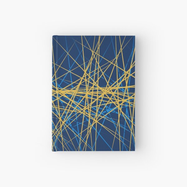 Spiny Golden Glow Blue Hardcover Journal