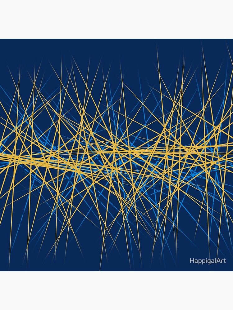 Spiny Golden Glow Blue by HappigalArt
