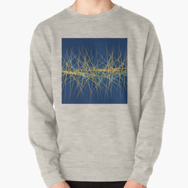 Spiny Golden Glow Blue Pullover Sweatshirt