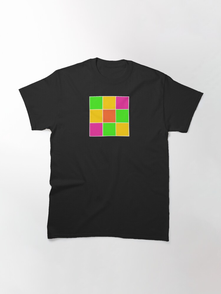 Alternate view of Sprouse inspired color blocks-checkered blocks-pop art Classic T-Shirt