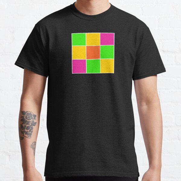 Sprouse inspired color blocks-checkered blocks-pop art Classic T-Shirt