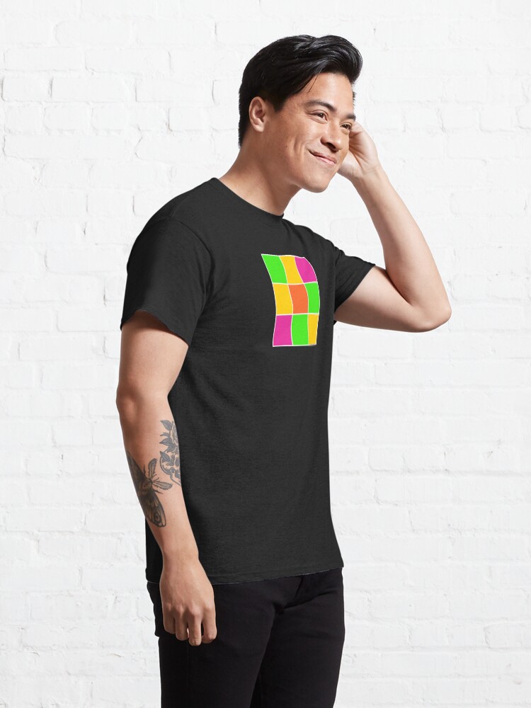 Alternate view of Sprouse inspired color blocks-checkered blocks-pop art Classic T-Shirt