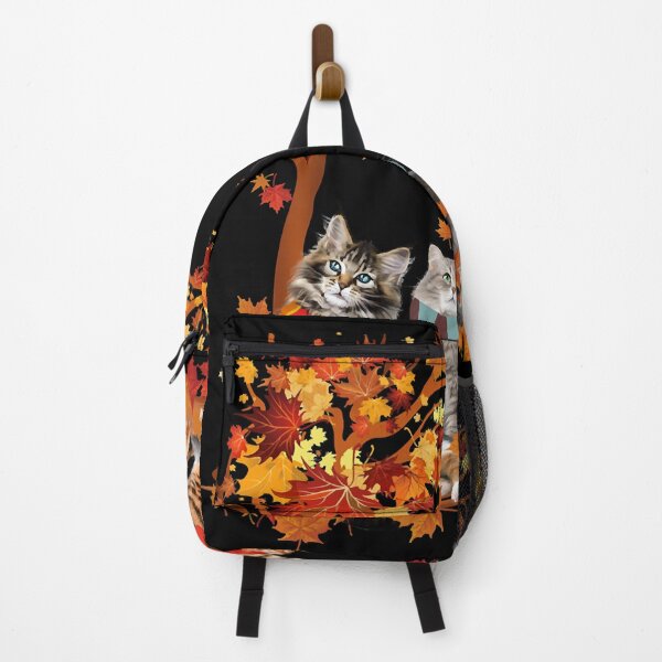 Item preview, Cats Fall Autumn Leaf designed and sold by ClarkeLilly.