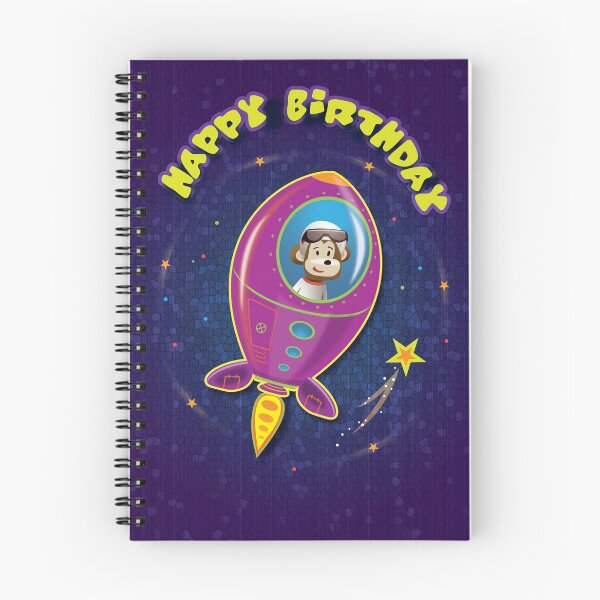 Item preview, Space Monkey birthday card designed and sold by Beesty.