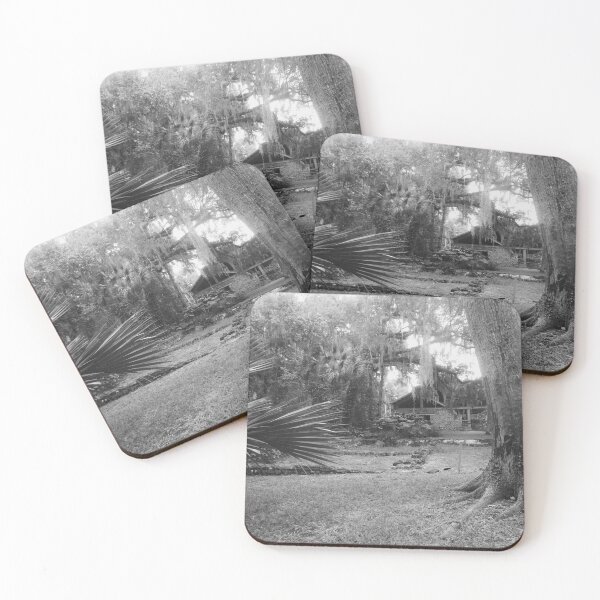 Item preview, Sugar Mill Ruins Building in Florida Black & White Photo designed and sold by 4Craig.