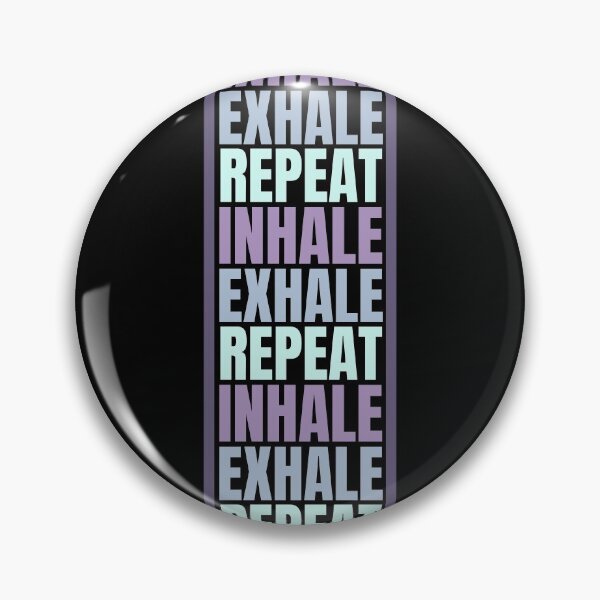Item preview, Inhale Exhale Repeat Pattern, Yoga Quote designed and sold by hectorgool.