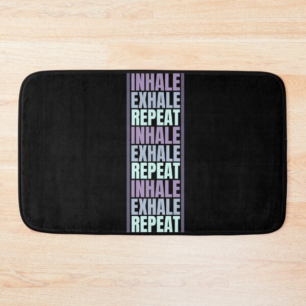 Item preview, Inhale Exhale Repeat Pattern, Yoga Quote designed and sold by hectorgool.