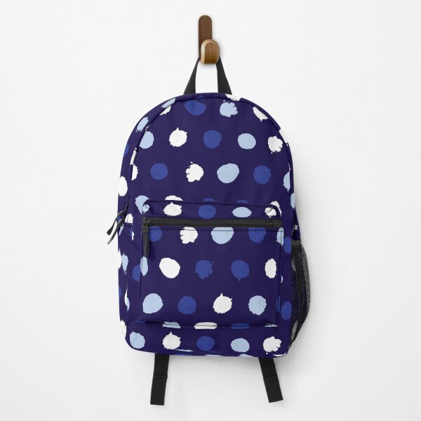 Item preview, Vector blue monochrome paint blob polka dot repeat pattern. designed and sold by jamiesoondesign.