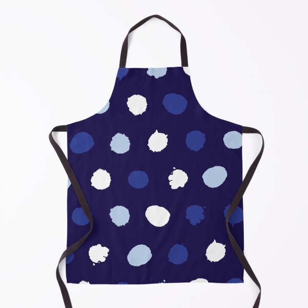 Item preview, Vector blue monochrome paint blob polka dot repeat pattern.  designed and sold by jamiesoondesign.