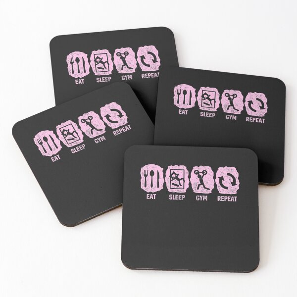 Item preview, Eat Sleep Gym Repeat Work It Out Gift Women Girl designed and sold by BoldNewLook.