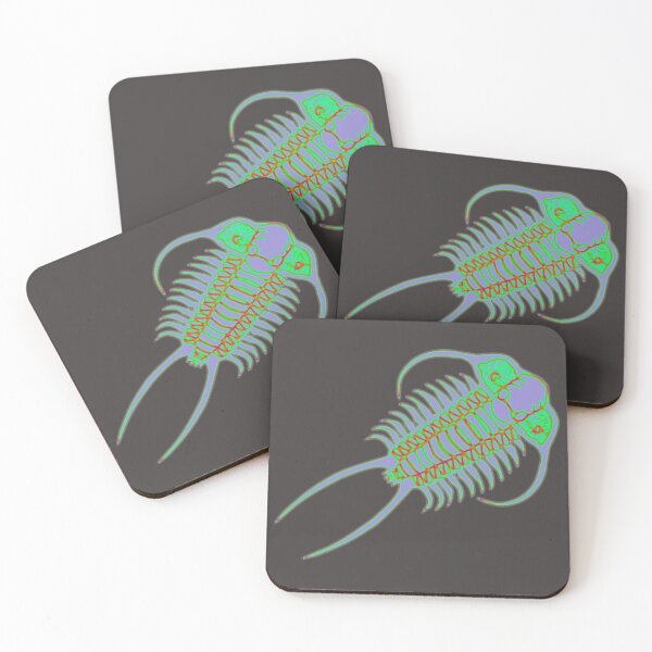 Item preview, Neon Gray & Green Trilobite: Cheirurus ingricus designed and sold by kelseywinsor.