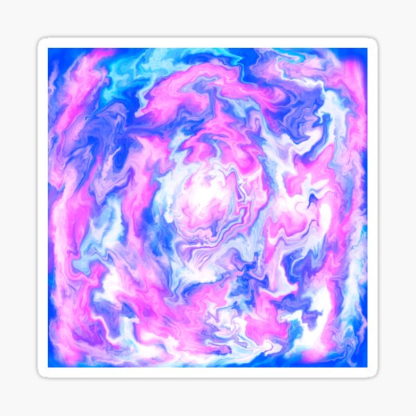 Abstracted swirls Sticker