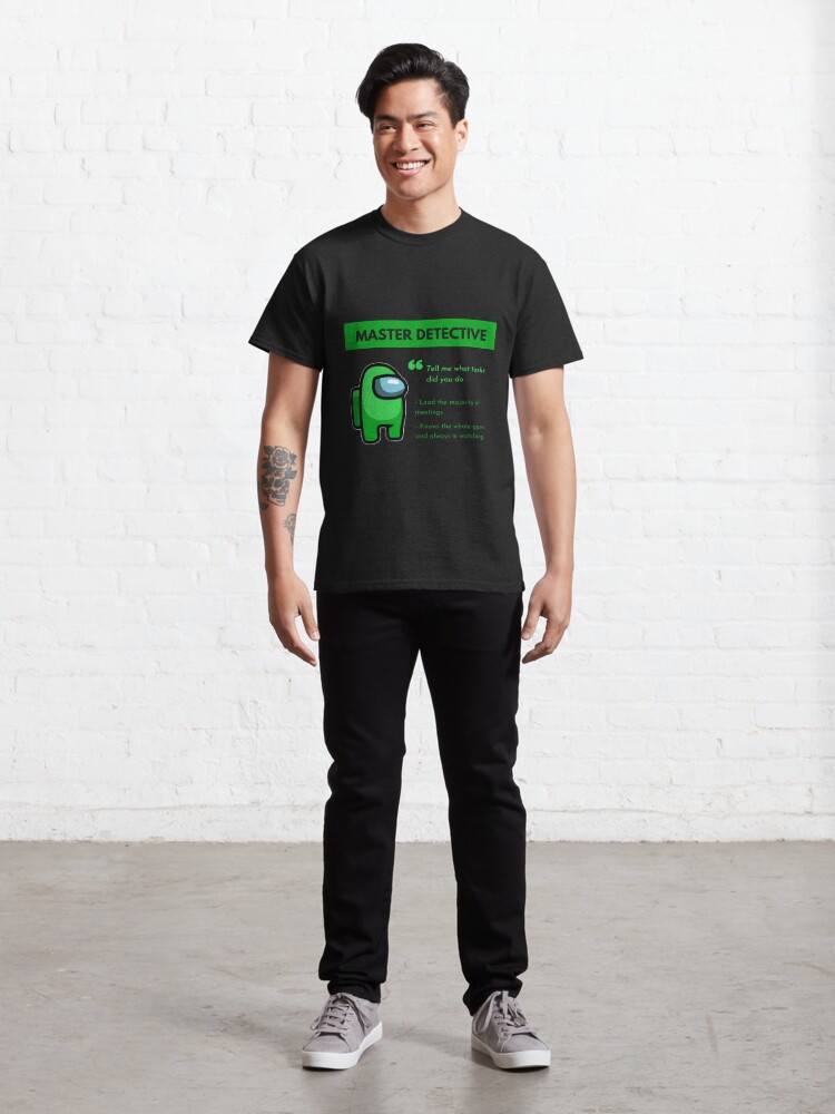 Download "The Green player - Among Us Green Character" T-shirt by ...