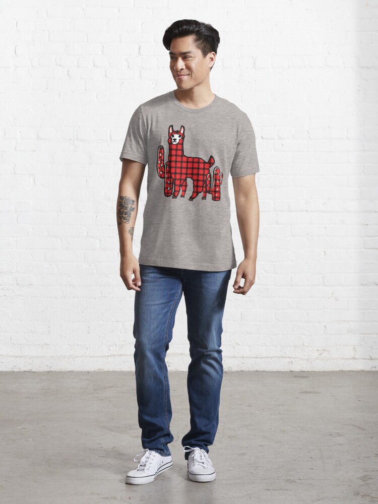 Mama Llama Red Plaid Pajamas Essential T Shirt for Sale by hasanmasud Redbubble