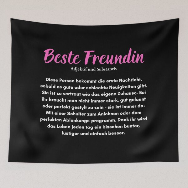 Item preview, Beste Freundin Definition Adjektiv und Substantiv designed and sold by Niko Samuel.