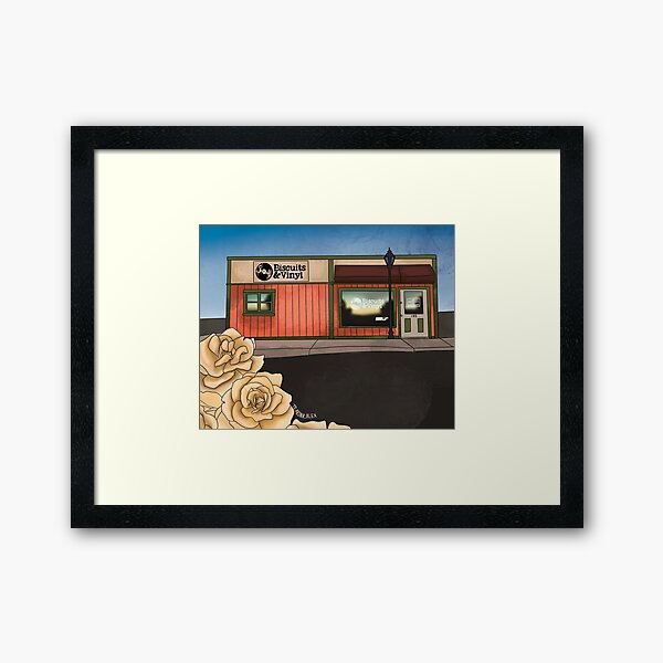 Biscuits and Vinyl-How I Remember My Town Framed Art Print