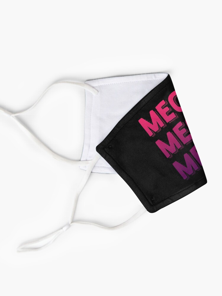 Alternate view of Meow Meow Cats Meow | Gradient Colors | Cool Cat Mask