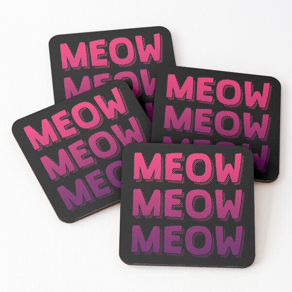 Item preview, Meow Meow Cats Meow | Gradient Colors | Cool Cat designed and sold by Kittyworks.