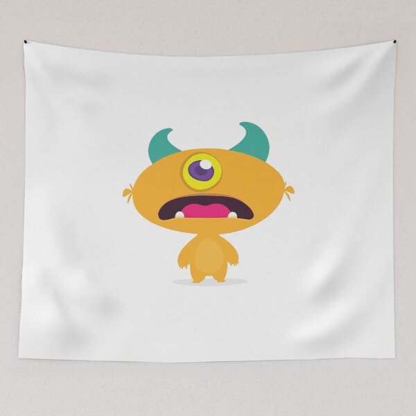 Item preview, Mr Jaw Dropping Green Horned Mustard Monster designed and sold by wildflowerperks.