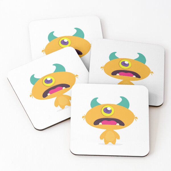 Item preview, Mr Jaw Dropping Green Horned Mustard Monster designed and sold by wildflowerperks.