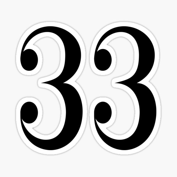 33 Number symbol' Sticker