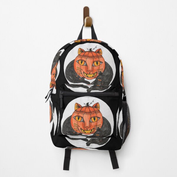 Item preview, Cat with Cat 'o' Lantern designed and sold by PaniaBrown.