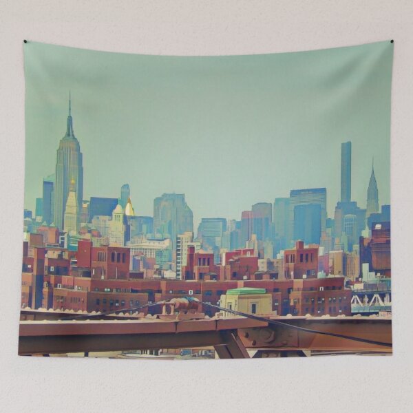 Item preview, New York City Skyline Illustration designed and sold by tremendoustees.