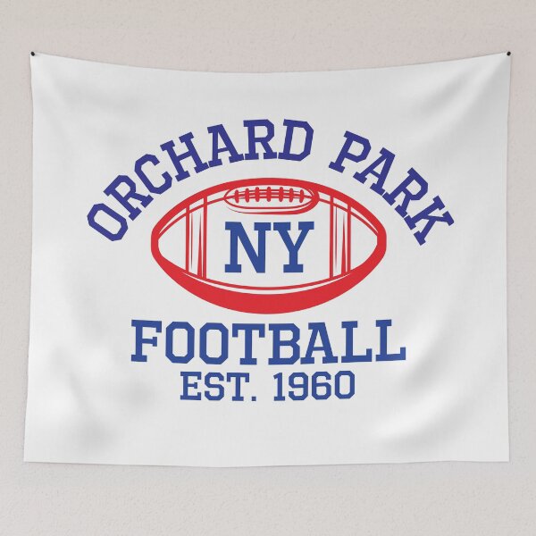 Item preview, Vintage Orchard Park New York Football Team Sport Blue and Red designed and sold by AmpersandCuster.