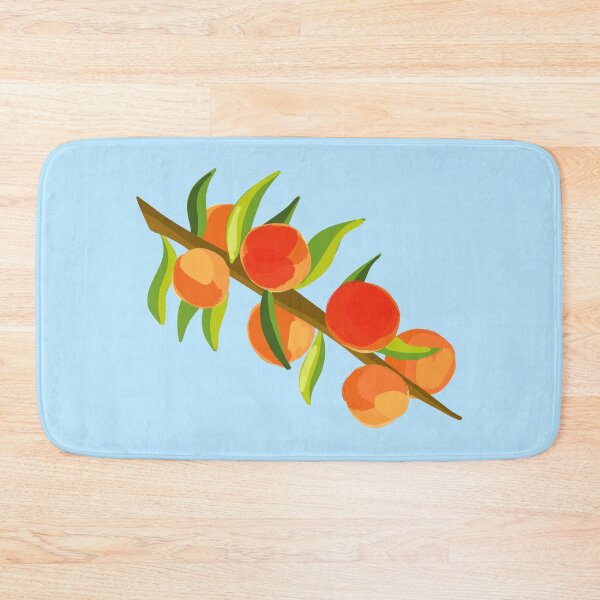 Item preview, Peach Branch Blue Background designed and sold by orrange.