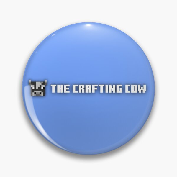 Item preview, The Crafting Cow Small Chest Logo on Blue designed and sold by Rocket-To-Pluto.