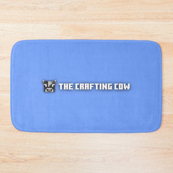 Item preview, The Crafting Cow Small Chest Logo on Blue designed and sold by Rocket-To-Pluto.