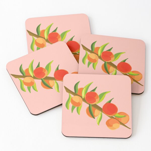 Item preview, Peach Branch Pink Background designed and sold by orrange.