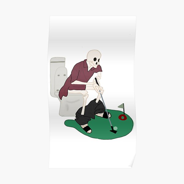 Poster Cartoon Golf Redbubble