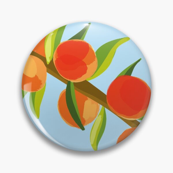 Item preview, Peach Branch Blue Background designed and sold by orrange.