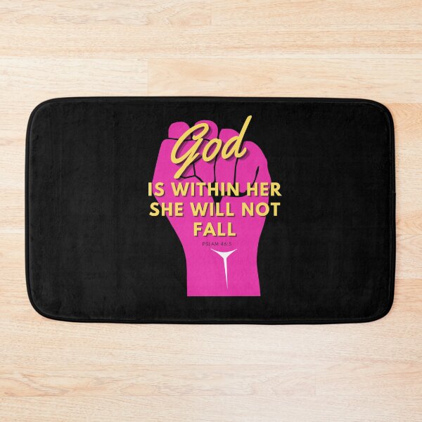 Item preview, God is With Her. She Will Not Fall. Psalm 46:5  designed and sold by Michelle  Brewster.