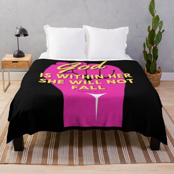 Item preview, God is With Her. She Will Not Fall. Psalm 46:5  designed and sold by Michelle  Brewster.