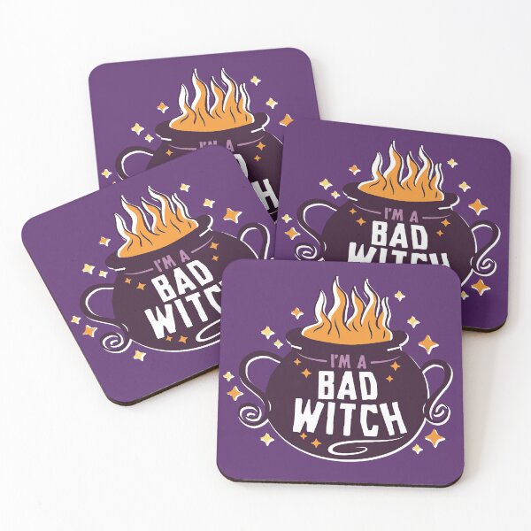 Item preview, I'm a Bad Witch | Funny Halloween | Cute Witch Cauldron designed and sold by SLAG-Creative.