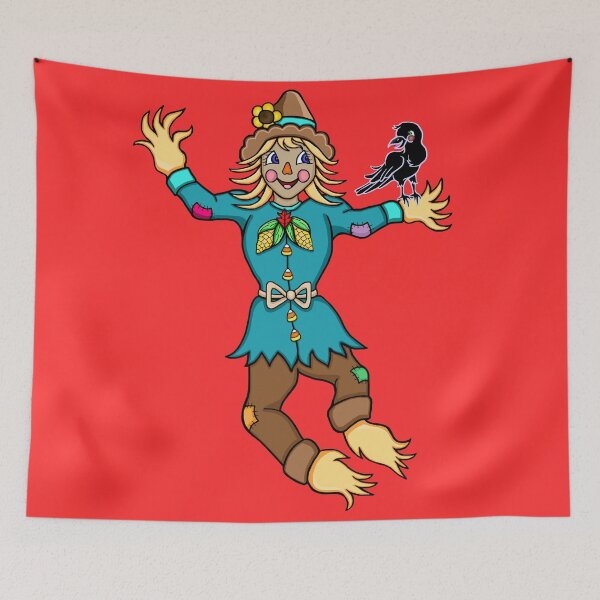 Item preview, Cute Dancing Scarecrow and Crow  designed and sold by Deborah Camp.