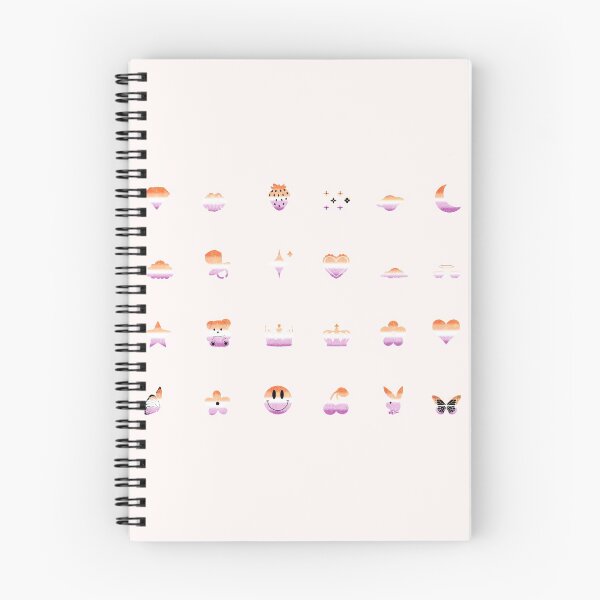 Item preview, cute lil symbols ♥ lesbian flag edition designed and sold by icecreamfreeze.