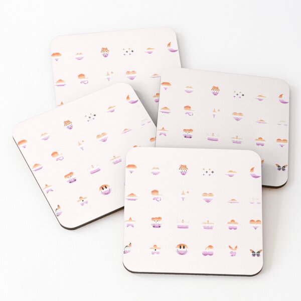 Item preview, cute lil symbols ♥ lesbian flag edition designed and sold by icecreamfreeze.