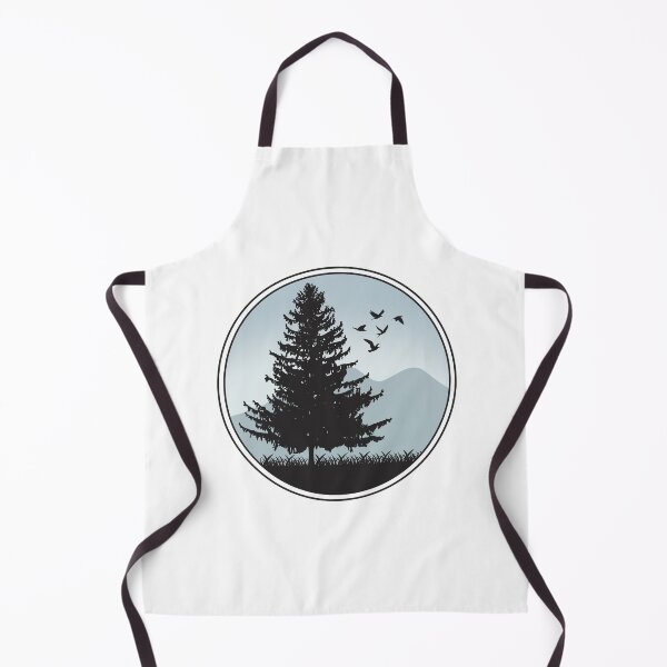 Item preview, Pine Tree and Mountains with Birds designed and sold by Gsallicat.