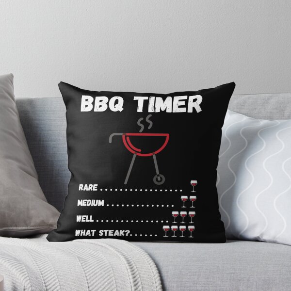 Item preview, BBQ Timer One Two Three Four Glasses Wine What Steak? - by Boo-da-chay designed and sold by Boo-da-chay.