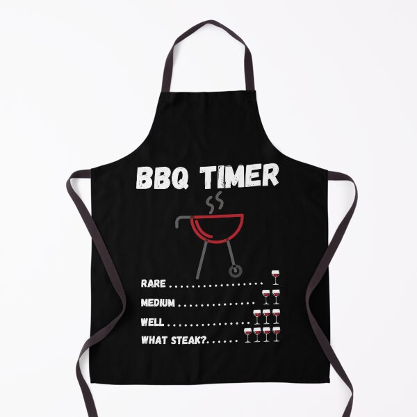 Item preview, BBQ Timer One Two Three Four Glasses Wine What Steak? - by Boo-da-chay designed and sold by Boo-da-chay.